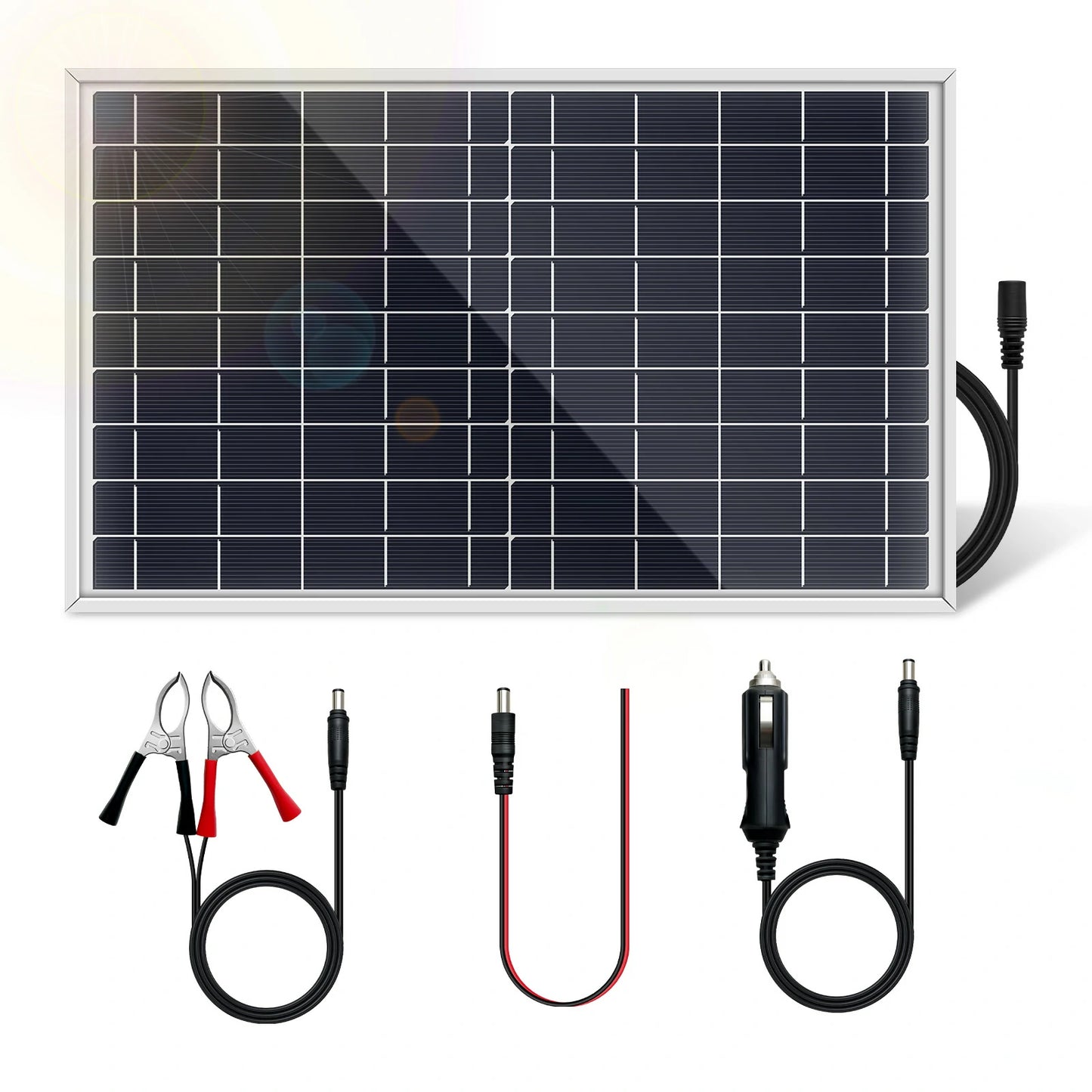 10W Solar Panels Portable Photovoltaic,Fast Charging with DC 18V Output|ZGZXSEXHZ