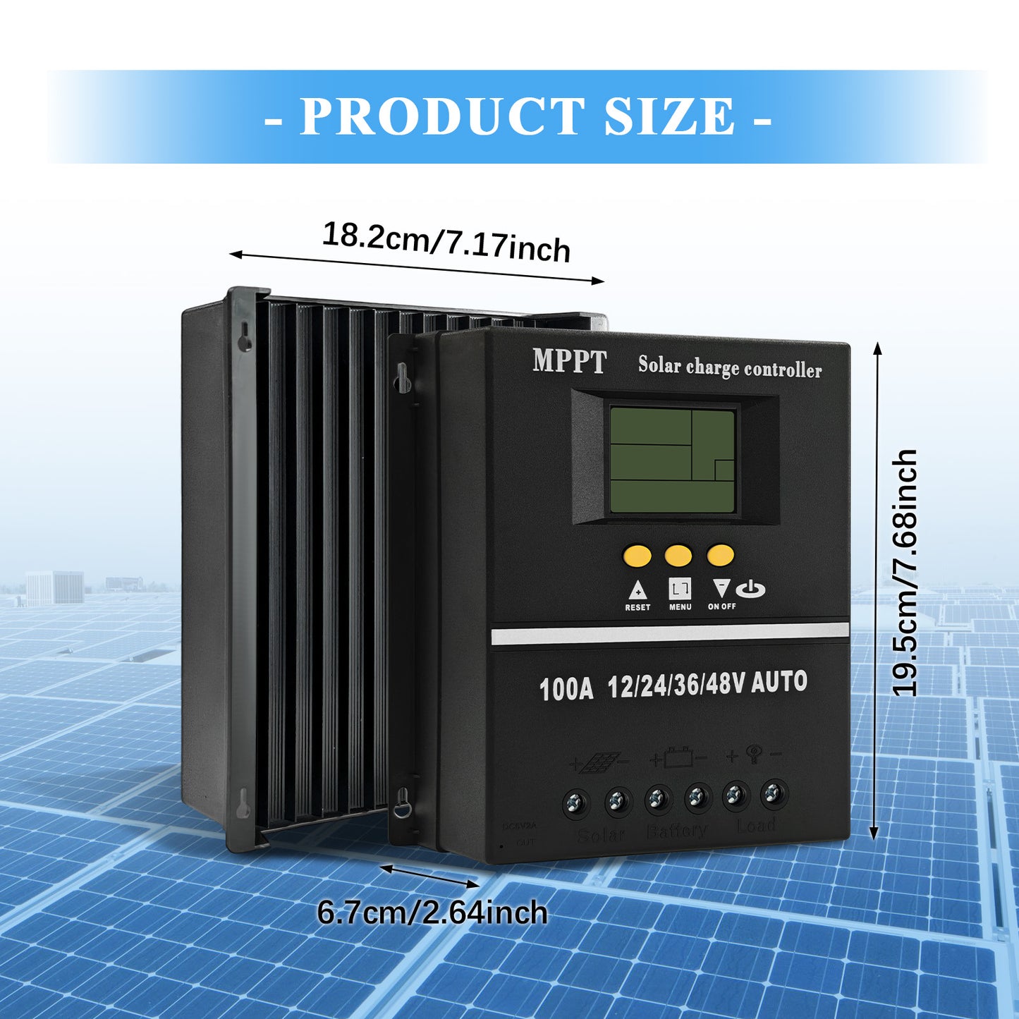 MPPT100A Solar Charge Controller |High-Efficiency Power Management for Solar Systems