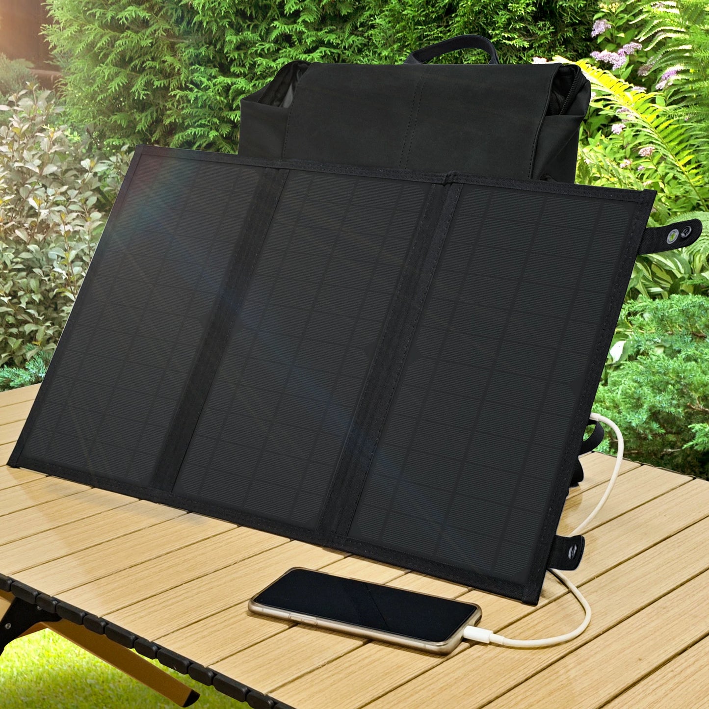 30-W-Solarmodule | 3-lagig faltbar mit DC-Anschlüssen und für Camping geeignet | ZGZXSEXHZ