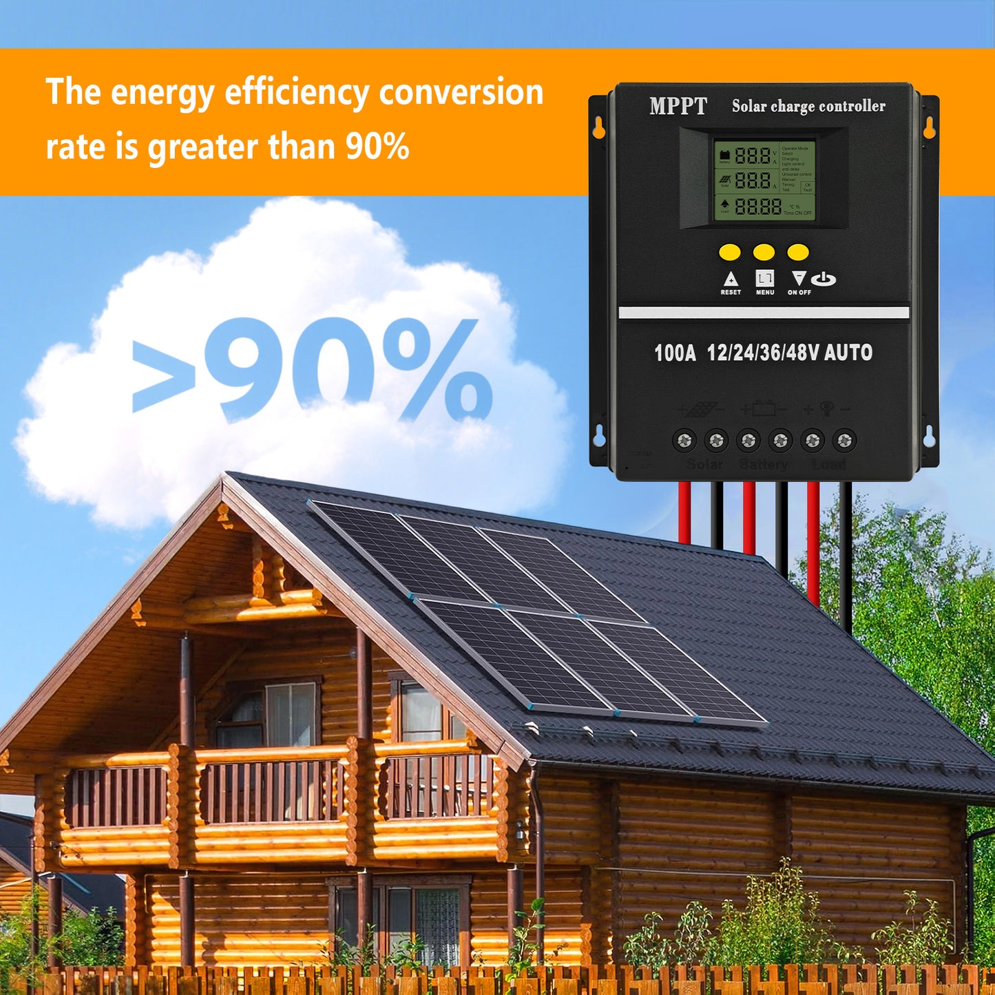 MPPT100A Solar Charge Controller |High-Efficiency Power Management for Solar Systems