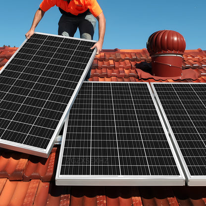 180W Solar Panel | High-Efficiency Monocrystalline Cells | Off-Grid Power for Homes, Sheds, RV