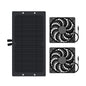 10W Solar Panel with Dual Fans|Efficient Cooling for Greenhouses|Chicken Coops & RVs