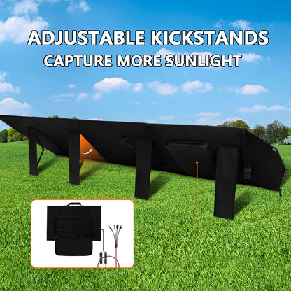 200W Solar Panel Foldable|Portable with DC Interface,for Camping,Compatible with Smartphone|ZGZXSEXHZ