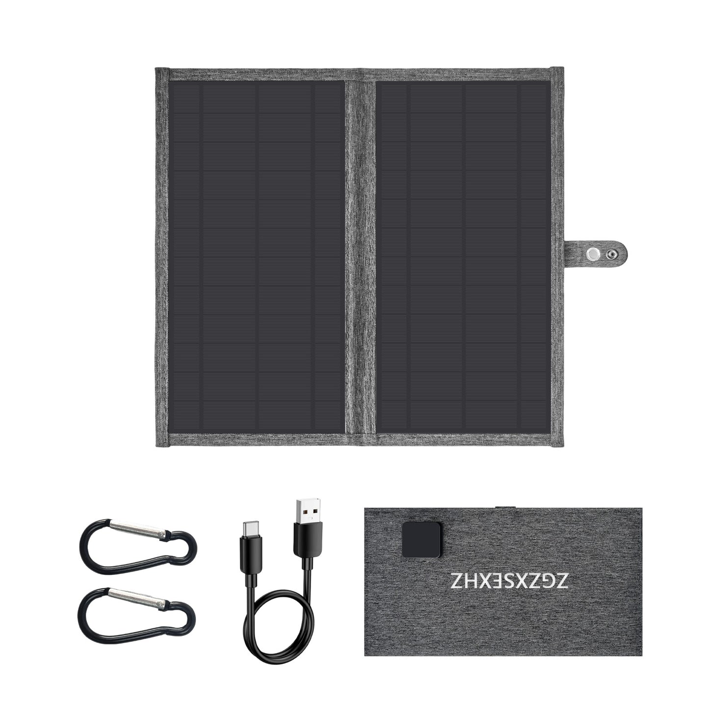 20W Solar Panels 2Fold|Type—C,USB for Camping,Motorhomes and Phones|ZGZXSEXHZ