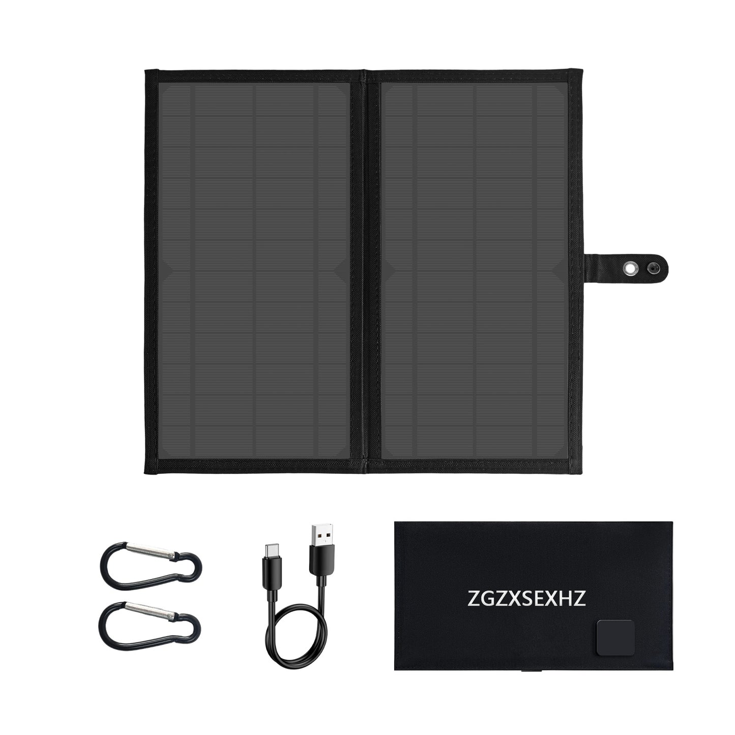 20W Solar Panels 2Fold|Type—C,USB for Camping,Motorhomes and Phones|ZGZXSEXHZ