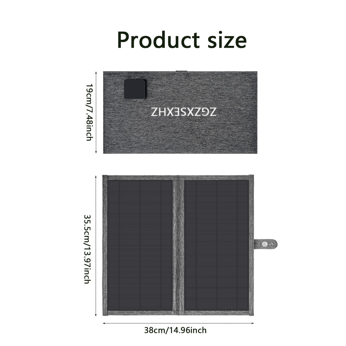 20W Solar Panels 2Fold|Type—C,USB for Camping,Motorhomes and Phones|ZGZXSEXHZ