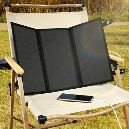 30W Solar Panels|3-Layer Folding with DC Ports and Suitable for Camping|ZGZXSEXHZ