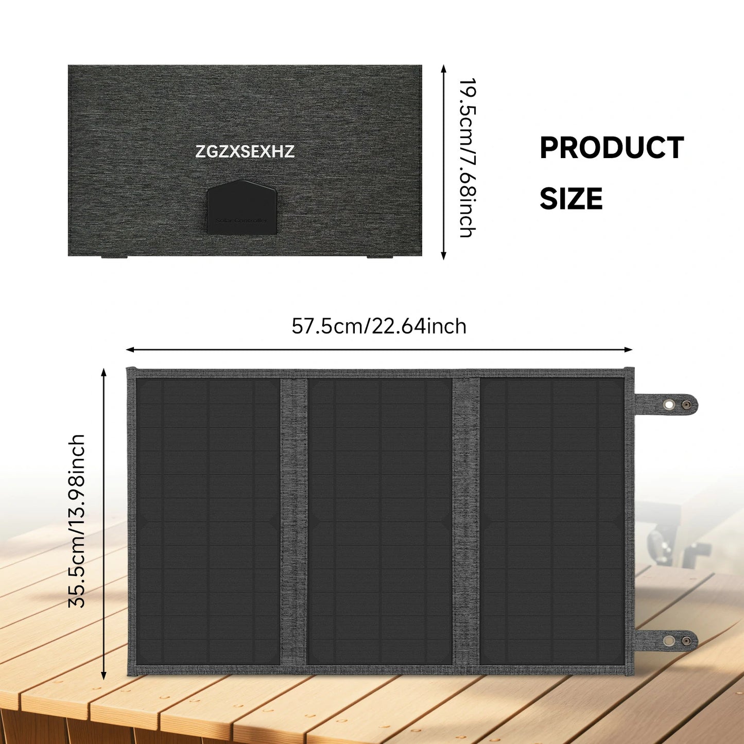 30W Solar Panels|3-Layer Folding with DC Ports and Suitable for Camping|ZGZXSEXHZ