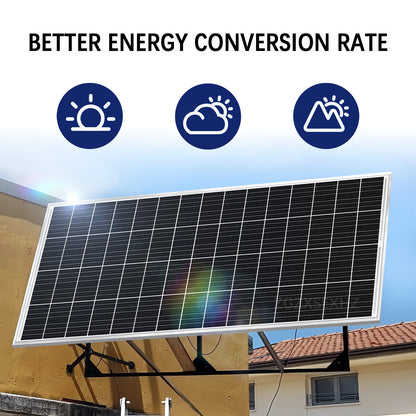 180W Solar Panel | High-Efficiency Monocrystalline Cells | Off-Grid Power for Homes, Sheds, RV