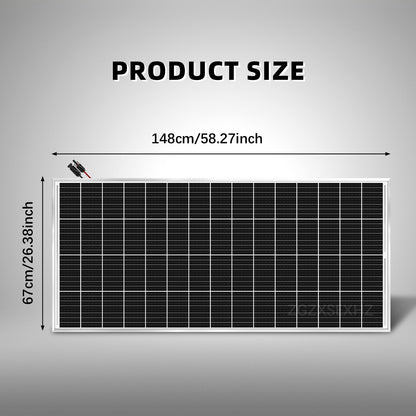 180W Solar Panel | High-Efficiency Monocrystalline Cells | Off-Grid Power for Homes, Sheds, RV